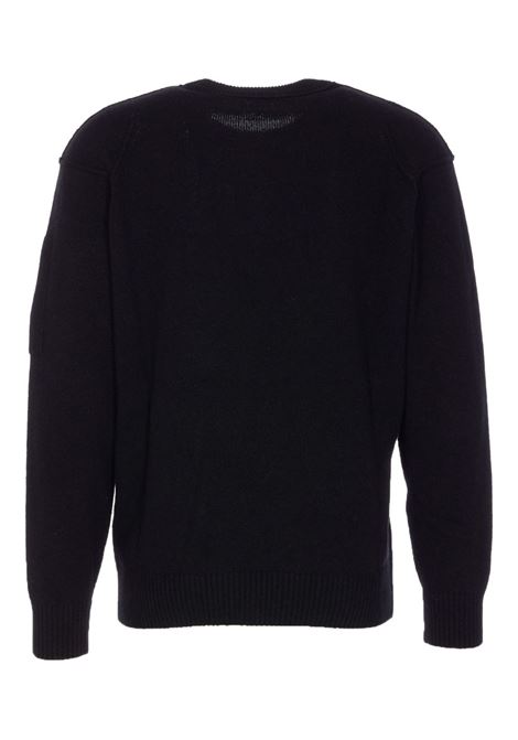 crewneck knitwear man black C.P. COMPANY | RFCMKN707A-110149A999